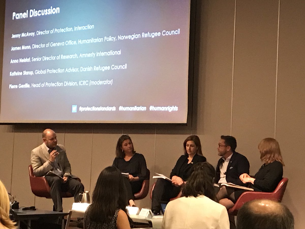 NataliaBaal's tweet photo. Thoughtful & thought provoking interventions at #protectionstandards launch event. Thank to @ICRC and many partners for this guidance and leadership! https://t.co/0Ttzl0miaQ