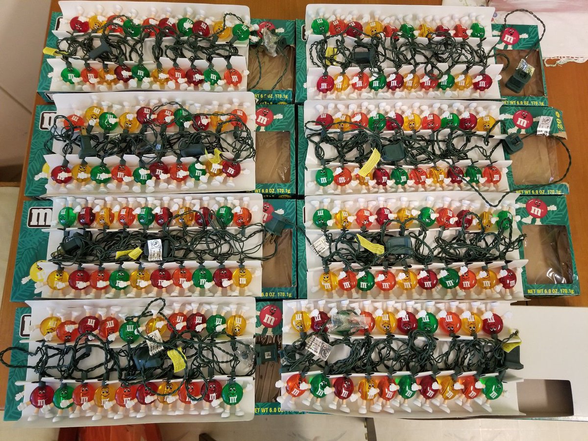 betonMarie's tweet image. M&amp;amp;M Happy Lights (8) String Sets of 20 Each 560 Total Vintage 1993 #MMs #lightstrings #mandms 
ebay.com/itm/M-M-Happy-…