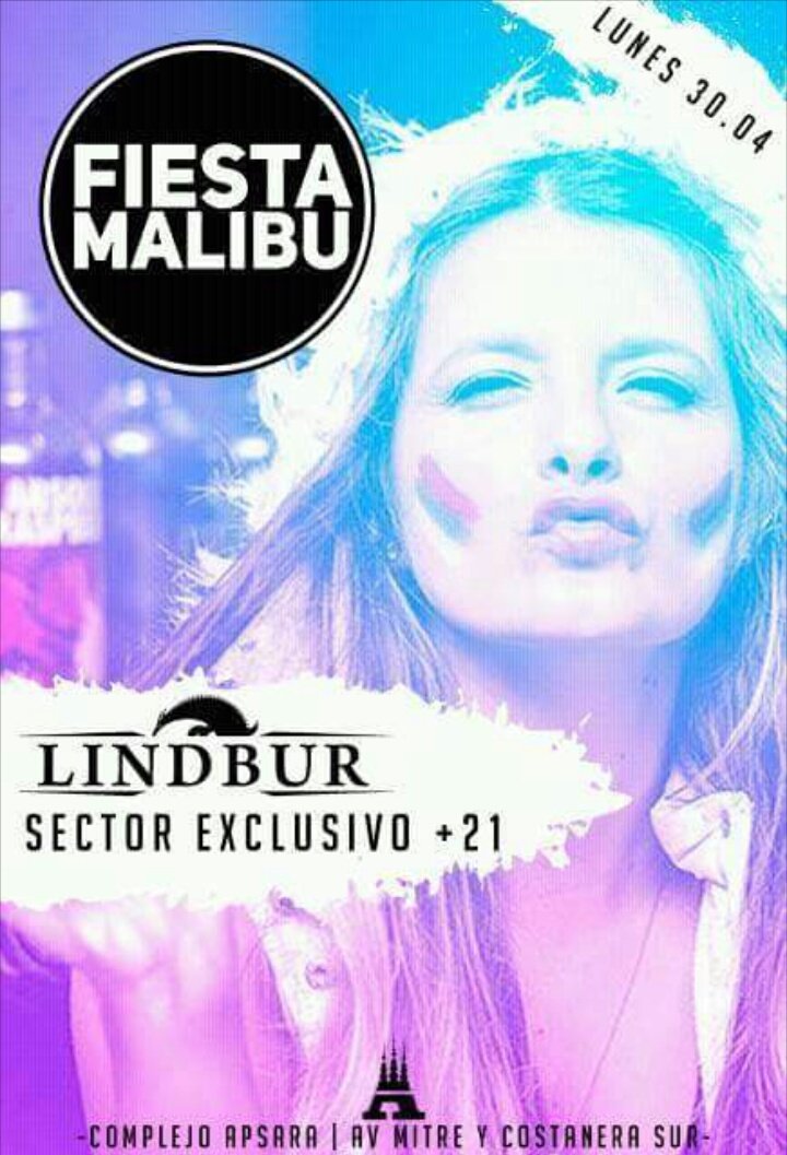 EmilianoKabe's tweet photo. 🌴 @FiestaMalibu 🌴
EDICIÓN BIZARRA❗
#Lindbur🍒: único sector exclusivo para mayores de 21 años.
#LUNES: de 16 a 19 > ÚLTIMO DÍA DE VENTA❗En @ApsaraOficial.
¡Nos vemos ahí! https://t.co/Jt6eSVsQWA