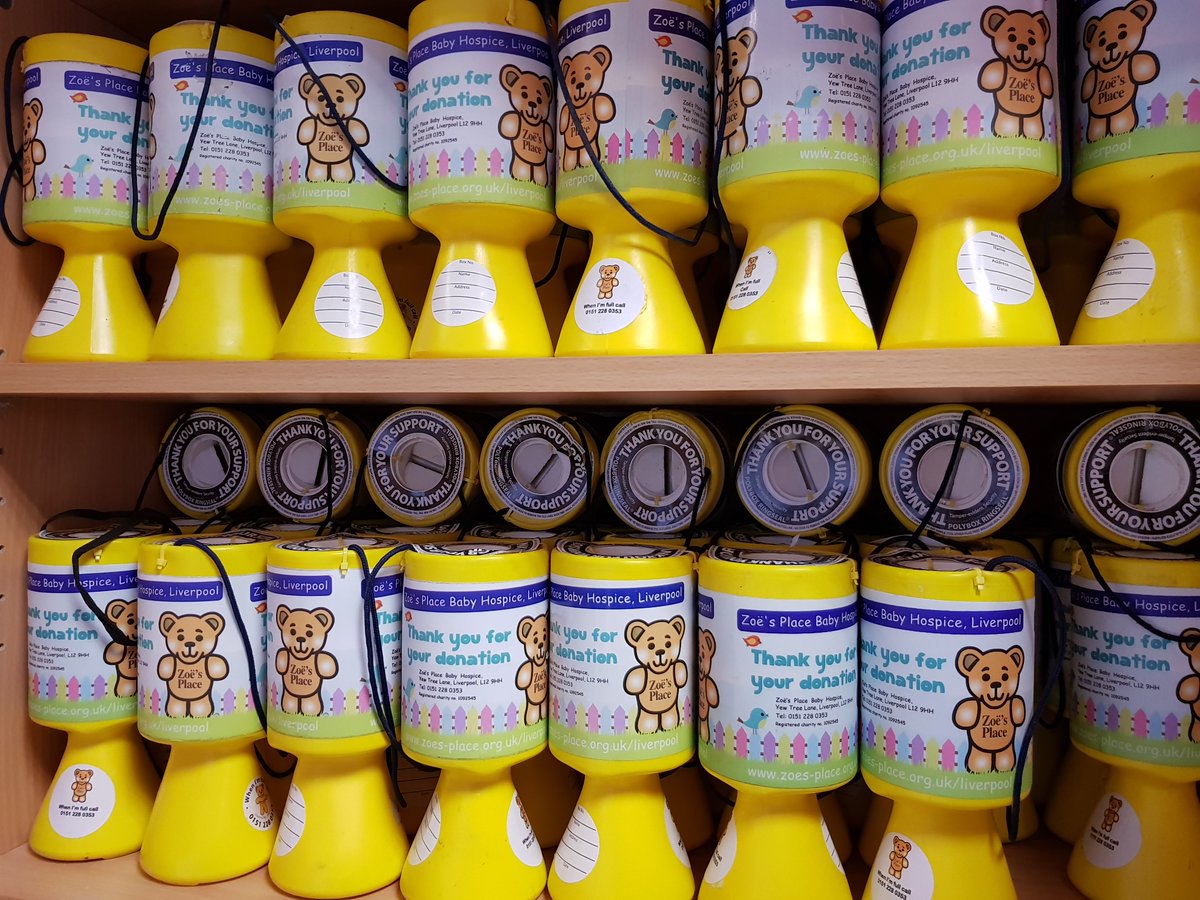 Could you have one of our tins in your workplace, school or business? Get in touch with Chris to help the little lives at our hospice. Email christine.newman@zoes-place.org.uk or phone us on 0151 228 0353