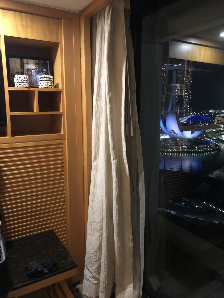 petewentz's tweet image. Didn’t want you to think I forgot- can’t believe it’s been ten years. Redecorated my hotel room in singapore just a bit.