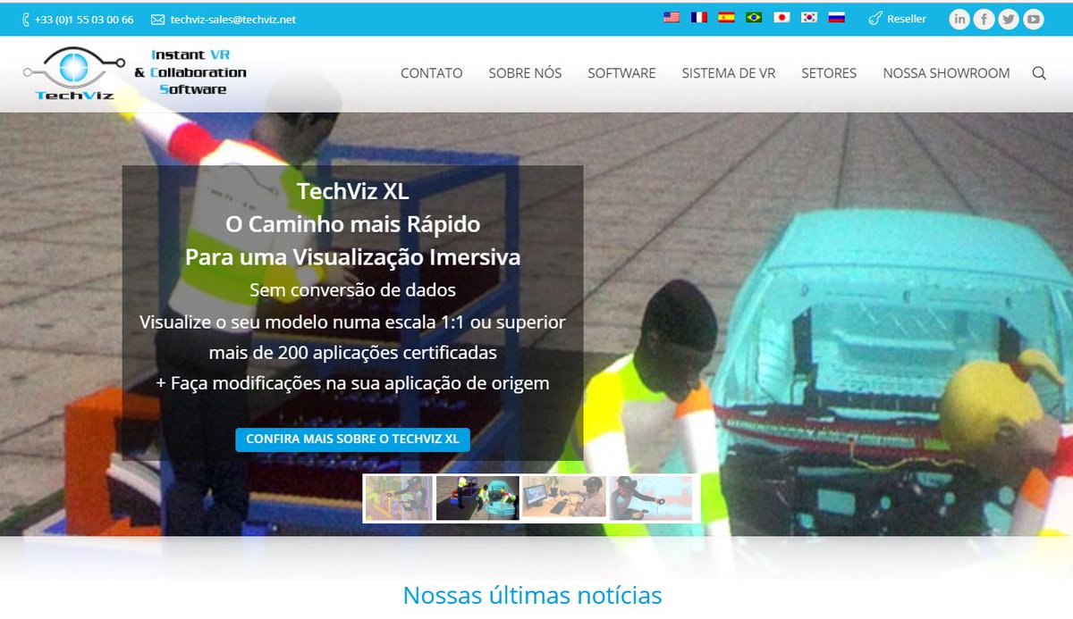 Techviz3D's tweet image. Our website is now available in multiple languages! Check out the #Portuguese version now bit.ly/2I2gVA0 #TechViz #VR
