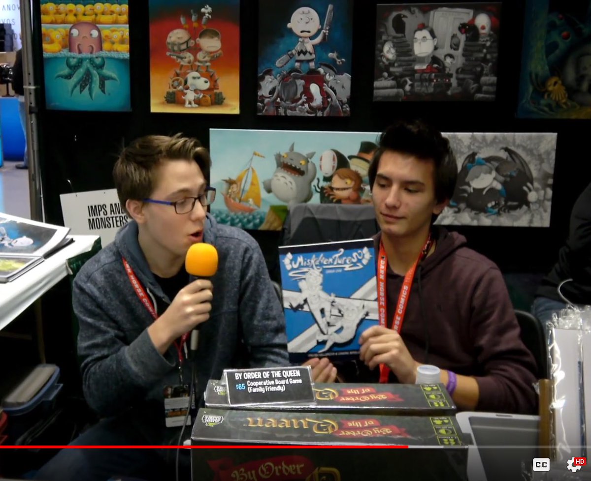 impsandmonsters's tweet photo. https://t.co/SiFuJYTD4s Posted vlog episode seven: An unboxing of the Pre-Production copy of our latest game, "Tyler Sigman's Crows." And, an interview with my son Calvin and his friend Cayden Steele about releasing their first comic at Emerald City Comicon 2018. 
@LastingImpArt https://t.co/xyco3YdPOP
