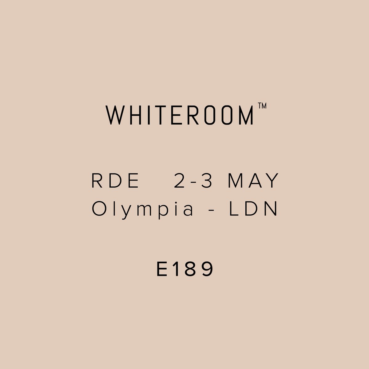 WhiteroomAgency's tweet photo. The @RtlDesignExpo is only a few days away.
This year is about inviting people in to our space, a pop-up/workshop/design house experience, that’s all about interacting with the stand and the team, asking (the right) questions and creating discussions. https://t.co/wiQjlha4YN