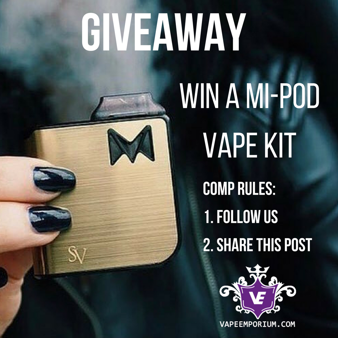 Win a Gold Limited Edition Mi-pod Vape Kit by @SMOKINGVAPOR

To Enter:
1. Follow us @vapeemporium
2. Retweet

*Entries available to UK residents only* 

#Vape #Giveaway #Mipod #Comp #VapeEmporium