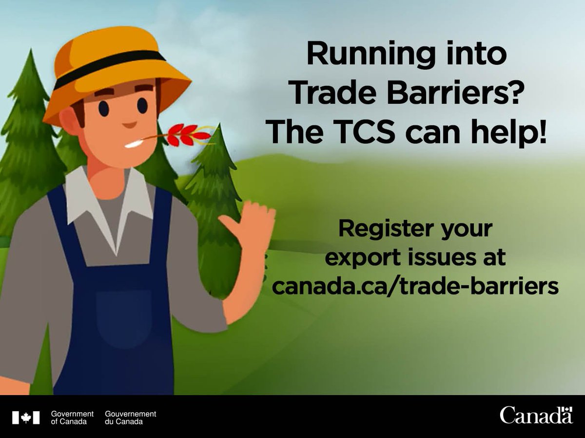 This is Bob. Bob is a #farmer and he is facing #trade barriers. Bob is using the @TCS_SDC’s new #tradebarriers website (in partnership with @AAFC_Canada) to overcome them. ow.ly/WWS030jKPzD