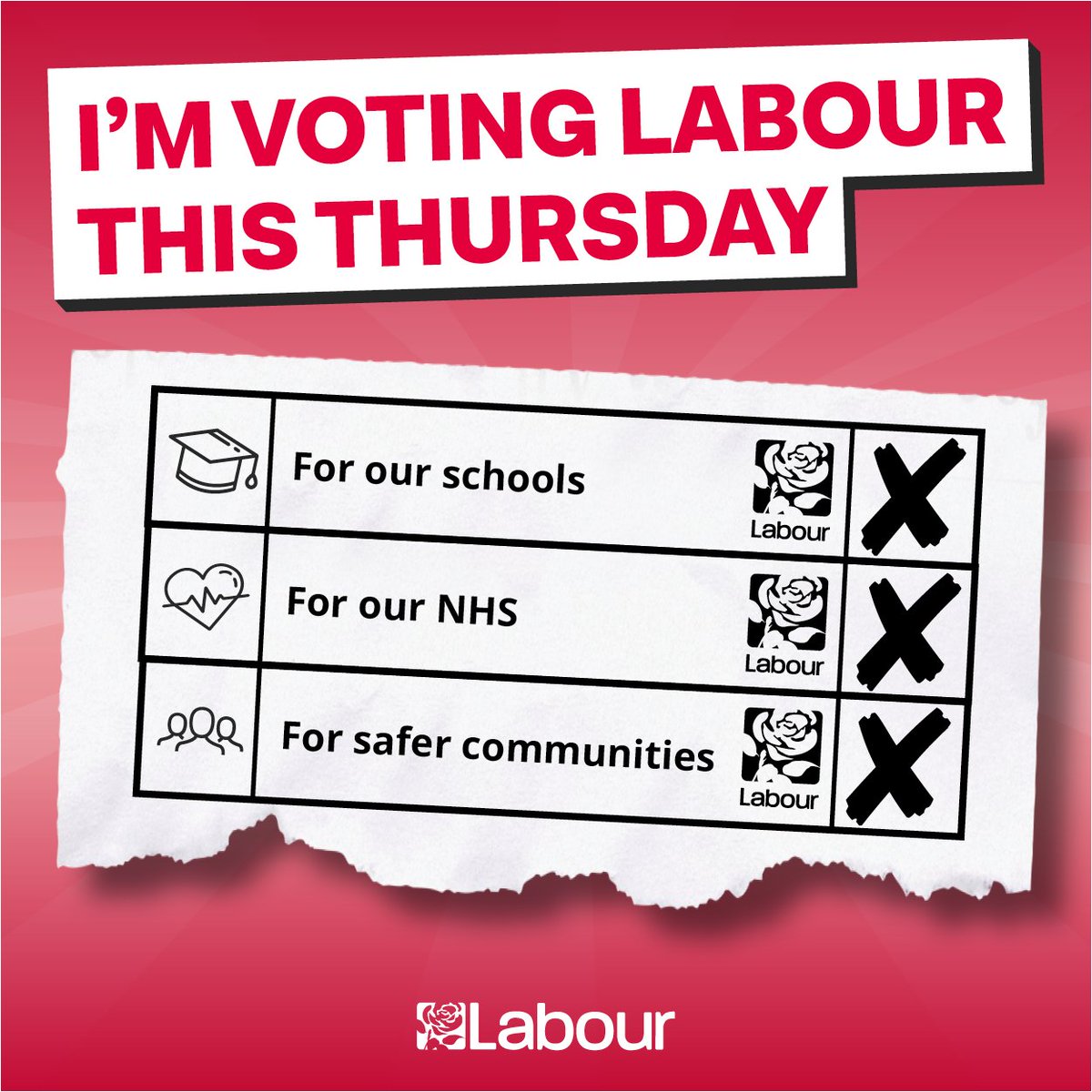 Millions of people are voting Labour this Thursday, for local councils that work for the many, not the few.
Are you one of them? RT this ↓