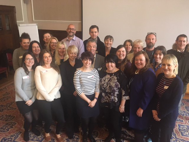 A group of people from different organisation and companies around Kent smiling for a picture.