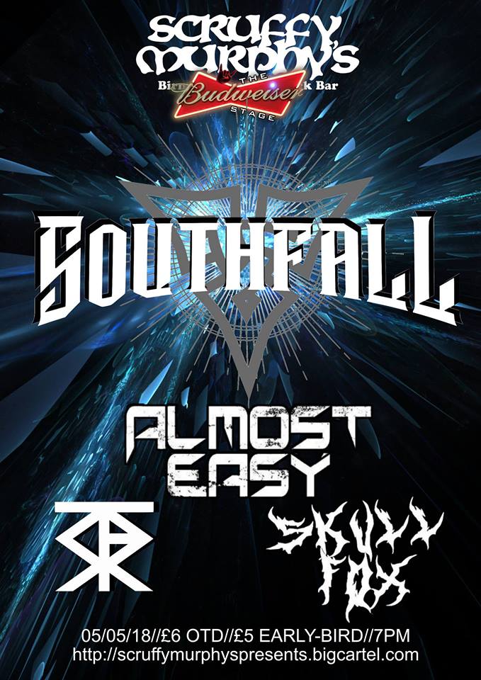 This Saturday we return to the legendary Scruffy Murphy's with Almost Easy, Straight For The Sun &amp; Skull Fox

Be seeing you!

<a href="/ScruffysBrum/">Scruffy Murphys</a>
<a href="/AlmostEasyUK/">Almost Easy</a> 
@straighforthesunoffi