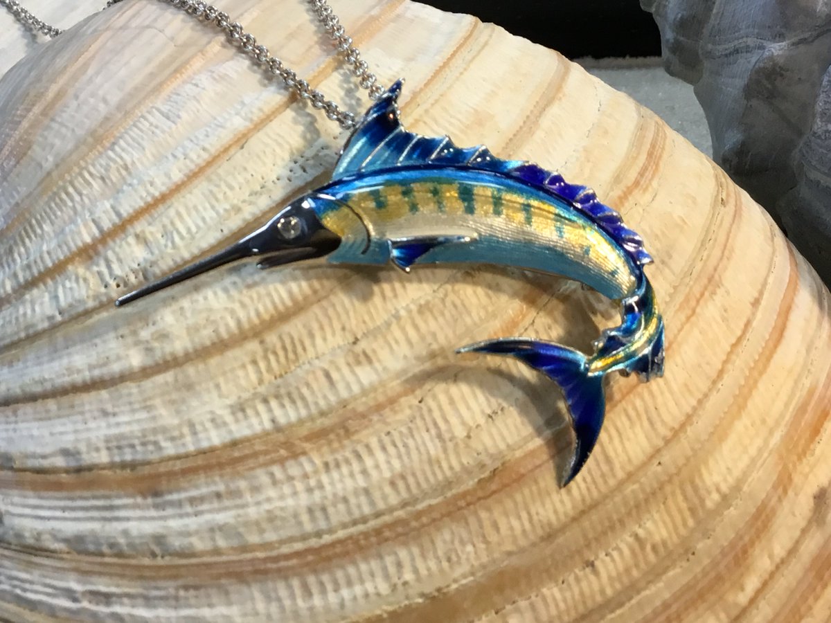 New Marlin Pendant &amp; Pin is in! Only $350.00 #Marlins #BigRock