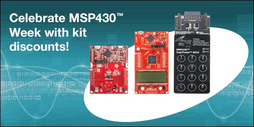 TXInstruments's tweet photo. Join us in celebrating our MSP430 MCU family this week with discounted LaunchPad kits! https://t.co/Oy4EAfSE4P #MSP430week https://t.co/CvwPebIryh