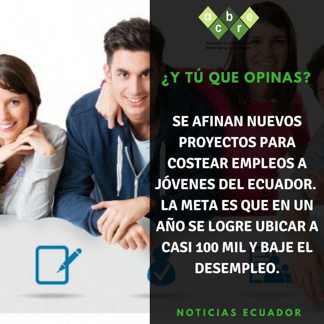 EC_BienesRaices's tweet photo. #Sabíasque El Estado cubrirá el 100 % por 6 meses del #costolaboral de 23.500 #pasantes en el sector privado y el 50 % (del sueldo y aporte patronal) por un año de 60.000 #empleadosjóvenes que sean enrolados en las #empresas . Lo hará mes a mes y en efectivo #Ecuador #ACBRE https://t.co/qI5gjr2T2e