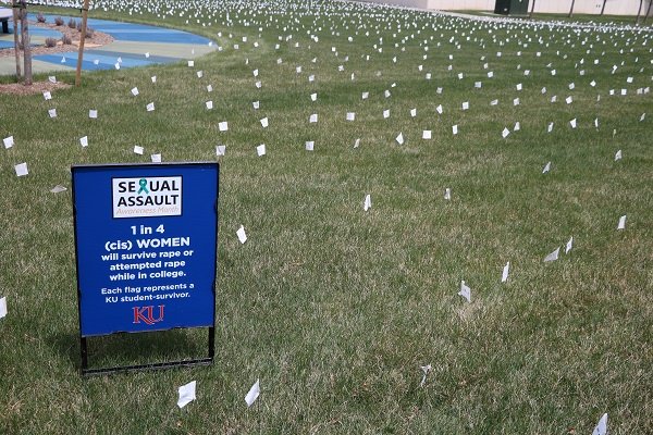 KUEdwardsCampus's tweet photo. This month, the KU Edwards Campus observed Sexual Assault Awareness Month with this visual representation. Learn more about the issues surrounding sexual assault at https://t.co/dUDPPAJUxq @nsvrc #SAAM https://t.co/KwUwNV5CaZ