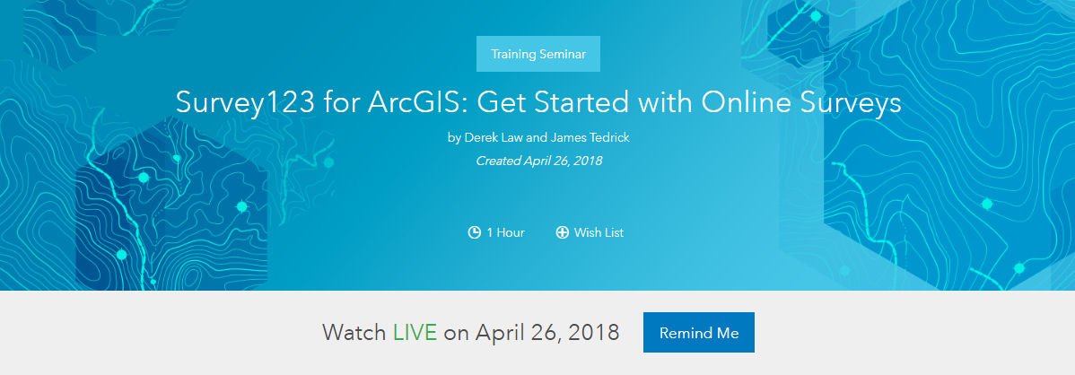 Esri Training On Twitter So You Missed Our Live Seminar Last Week - so you missed our live seminar last week on survey123 for arcgis well then check out the recording when you have a free hour http bit ly 2emmtwh
