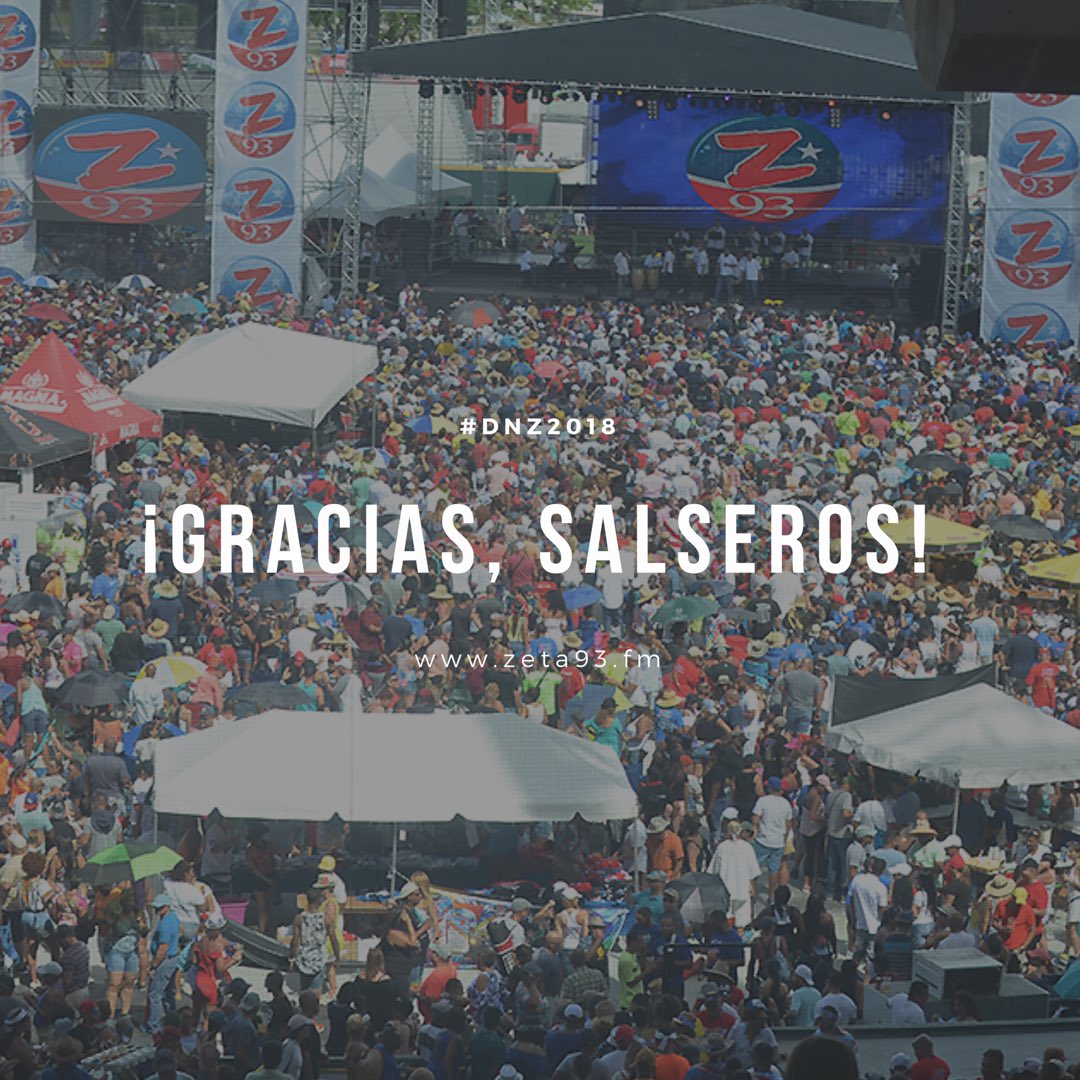 zeta93fm's tweet photo. ¡Gracias, pueblo salsero! Revive el #DNZ2018 en nuestro sitio especial: https://t.co/vUJxnGDBAL https://t.co/gDnYUVWRUC