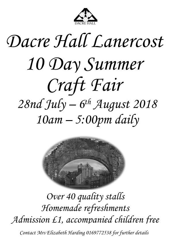 WallTogether's tweet image. Once again Lanercost is hosting the annual Craft Fair, worth a visit if your passing along Hadrian's Wall.