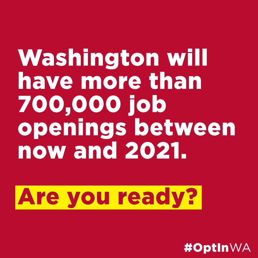 HighlineSchools's tweet image. Today’s students can choose the career pathway of their dreams, with more than 700K job openings coming to WA by 2021. Many of these jobs will be in #STEM fields. bit.ly/2r69kXB @ReadyWA @WA_SBE #WAScience4All #ScienceRules