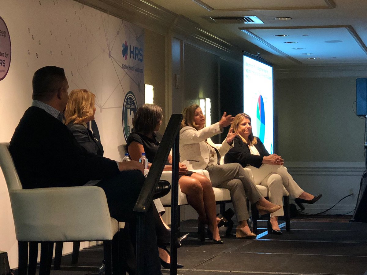 SchuchmanT's tweet photo. #ACTEnyc18 April Bridgeman Advito talking the change of the game for hotels, go April! https://t.co/bL8bf0t6Rc
