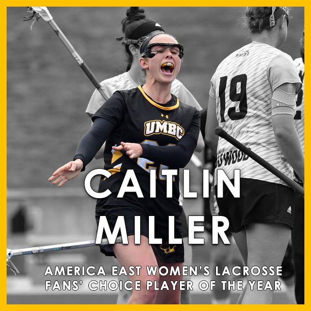 UMBC_WLacrosse's tweet photo. It's that time of year again, #RetrieverNation!

Make sure to vote for Caitlin as the 2018 #AEWLAX Fans' Choice Player of the Year!

Voting ends Thursday (but we'll remind you to vote every day...)

https://t.co/50uqD6Y2D0 https://t.co/ctvfsaKhAs