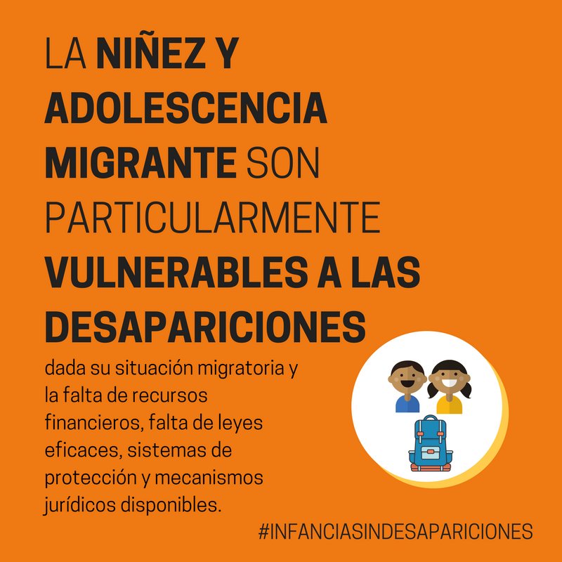CMDPDH's tweet photo. La niñez y adolescencia #migrante en situación irregular es particularmente vulnerable a las #despariciones, dada su situación migratoria y la falta de recursos financieros, leyes eficaces, sistemas de protección y mecanismos jurídicos disponibles. #InfanciaSinDesapariciones https://t.co/ey02oZEcCO