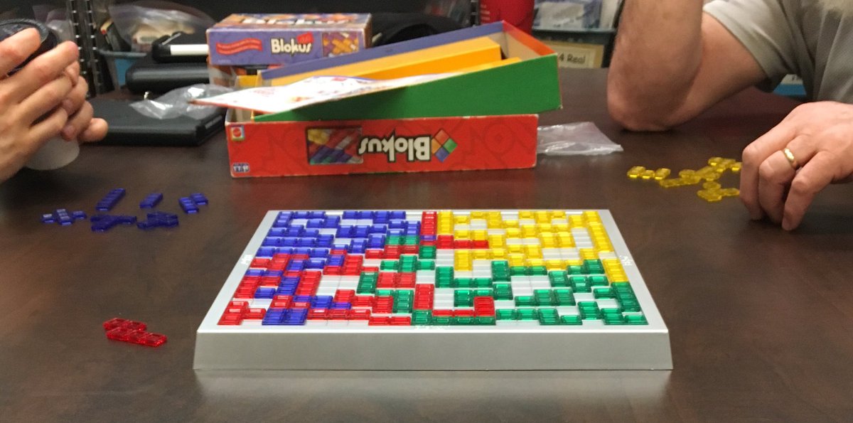 misterbeattie's tweet photo. #Blokus is a terrific game for talking about #expectedBehaviour and #unexpectedBehaviour, and other #socialThinking concepts! Great chats today. #CNTeam https://t.co/m4K0uSd3fT