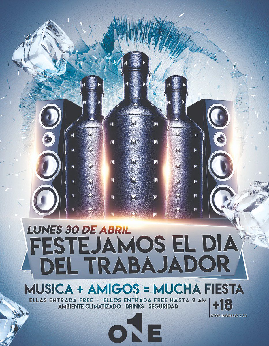 joako14aranda's tweet photo. 🗣🗣LUNES 30 DE ABRIL
➡FESTEJAMOS EL DIA DEL TRABAJADOR⬅
👩 Mujeres free
👨 Hombres free hasta las 2:00hs
👉No busques mas, la fiesta esta en #OneDisco https://t.co/kw7A86A6My