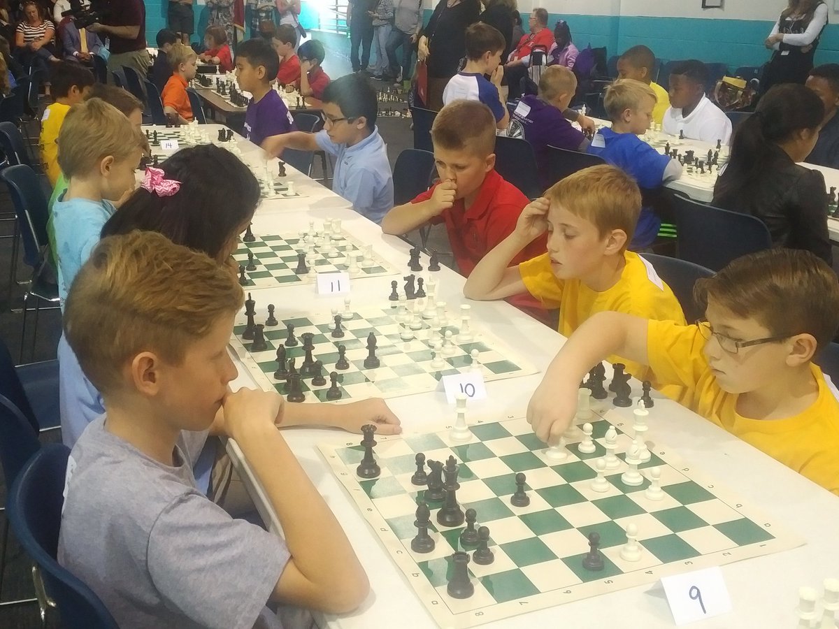 elklompstra's tweet photo. Finishing @OnslowSchools Chess tournament with 4th and 5th grade!!! Congratulations everyone!!
"No one ever won a game of chess moving forward on each move. Sometimes you have to move backward to get a step forward!" -Unknown
#ocsaig #checkmate https://t.co/6q4RujHn0j