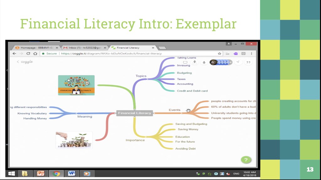 Just learned about a great mind mapping tool in our Chromebook Business session. So many applications! Sign-in with Google, easy to collaborate, and download to PDF. Awesome tool! coggle.it #tvdsbtech