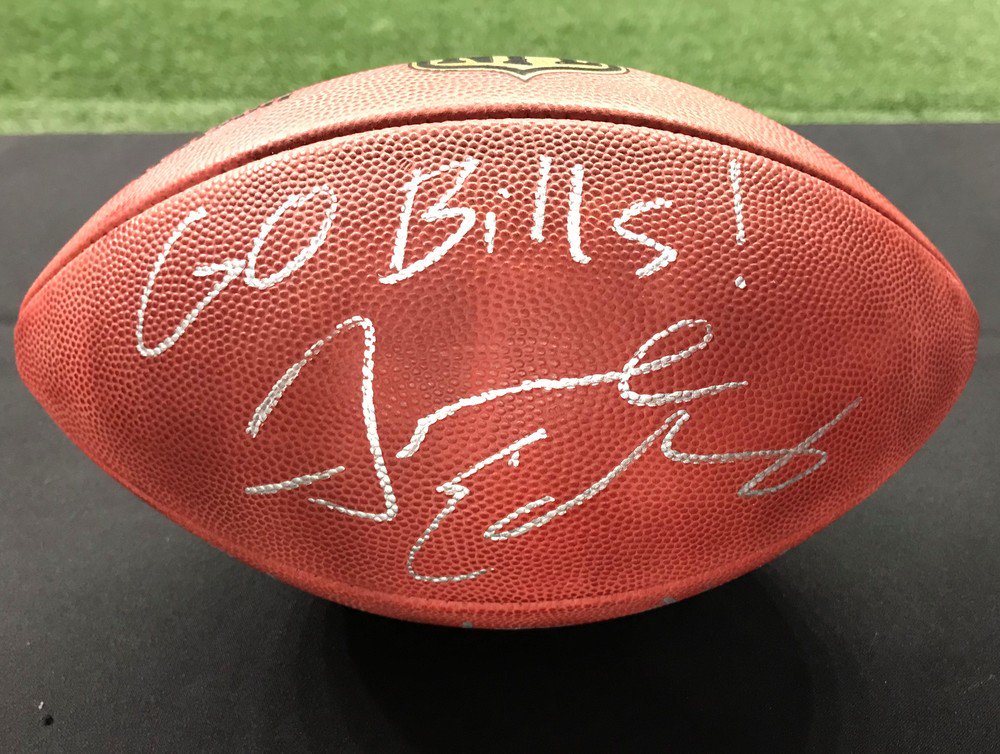 nflauction's tweet photo. Tremaine &amp; Terrell Edmunds became the 1st brothers selected in the 1st round of the same #NFLDraft

This one of a kind football was signed by both of them on draft night! Bid on it here &amp; the proceeds will benefit their high school football program! 
--> https://t.co/R32TC7jkyr https://t.co/3rPfTuZU7H