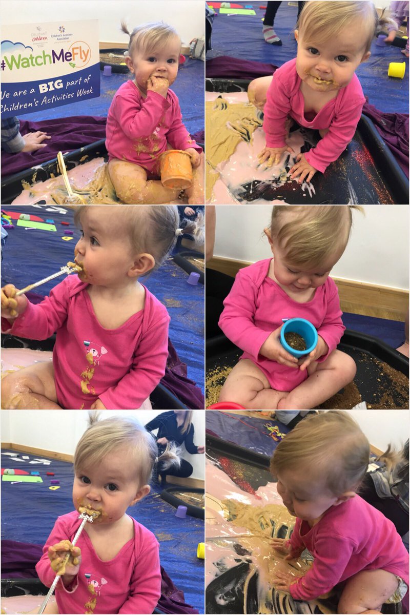 #WatchMeFly at Little Learners North Tyneside! Big smiles and messy mark making for today’s world record attempt 💜
