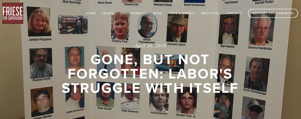 ElectKurtFriese's tweet photo. Gone, But Not Forgotten: Labor's Struggle with Itself - https://t.co/VBR2Wv9vip https://t.co/4450m2a84H