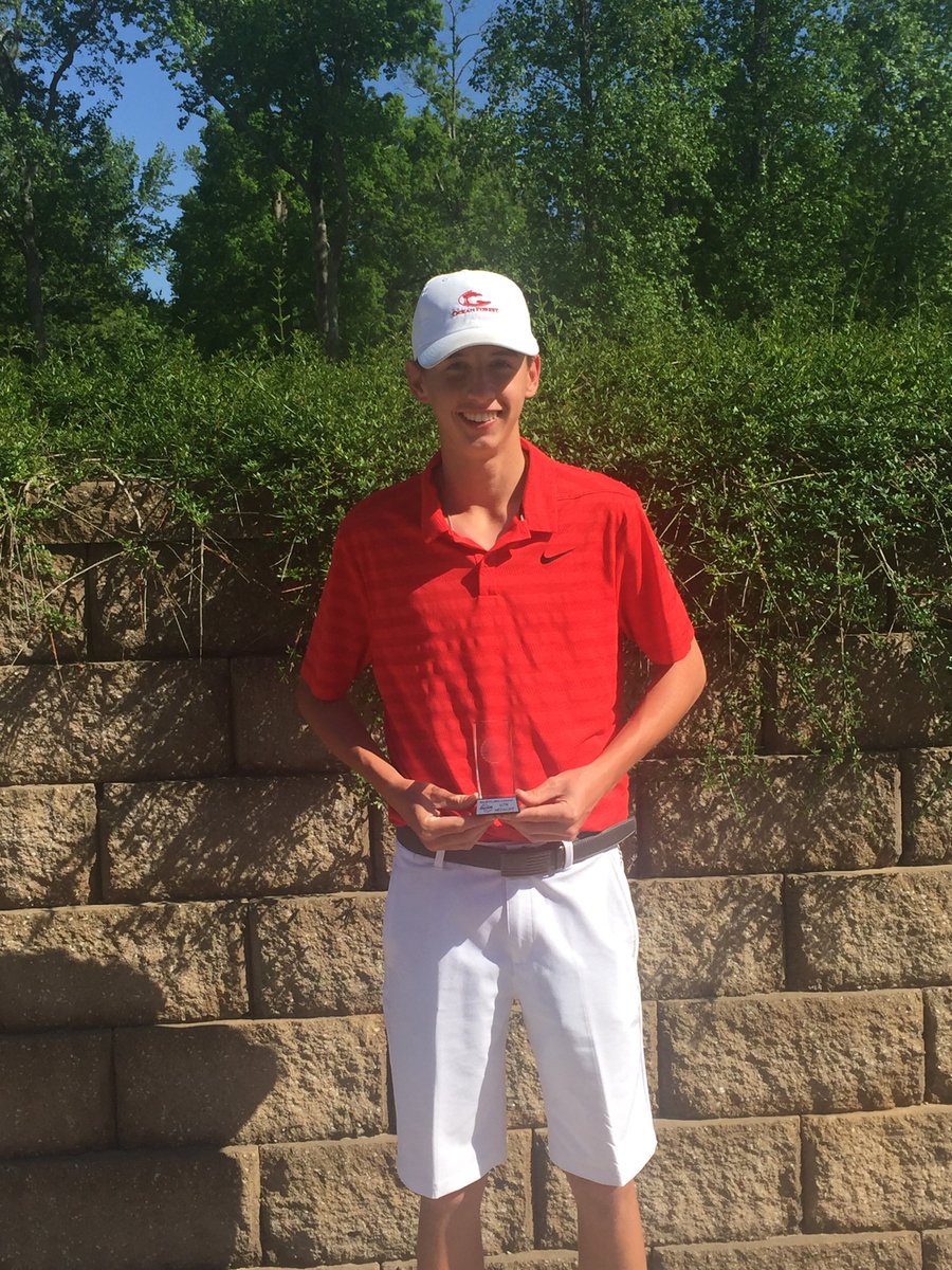 Rome Freshmen, Hogan Ingram is the Area 4 AAAAA CHAMPION.  He will play in the State Tournament at Planterra Ridge Country Club on May 21st and 22nd.  This makes back to back individual Area Champs for the Wolves after Kennesaw St. Golfer, Justin Kim won it for the Wolves last yr