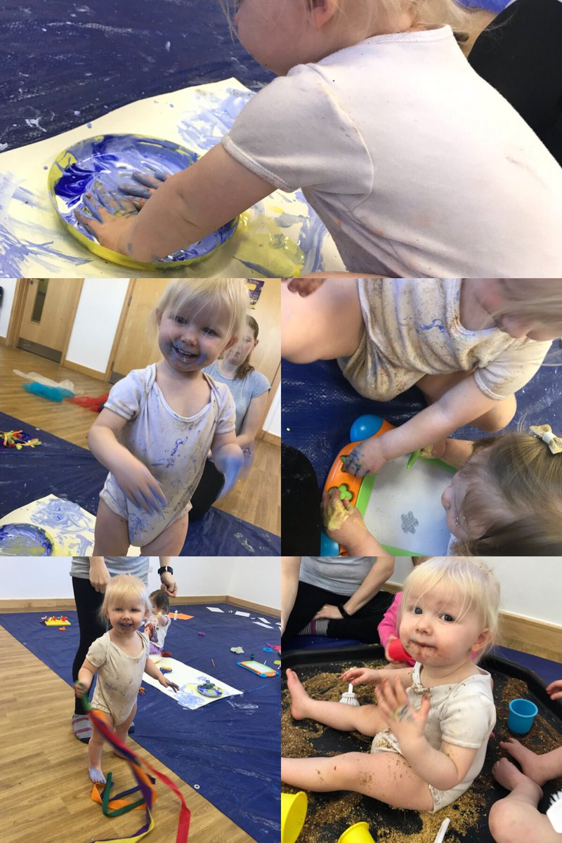 #WatchMeFly at Little Learners North Tyneside! Big smiles, dancing and messy mark making for today’s world record attempt 💜 <a href="/ChildrensAAssoc/">CAA</a>   #activechildren #CAW2018 #dancewithsid #copysid #wejoinedin