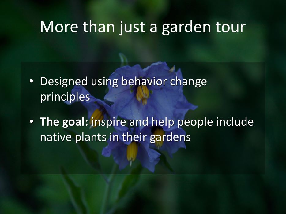 ISCBC's tweet image. Tomorrow's #BCinvasives webinar on Bringing Back the Natives Garden Tour will include #ChangingBehaviour principles the tour is based upon as well as beautiful #garden photos. @BeyondAttitude