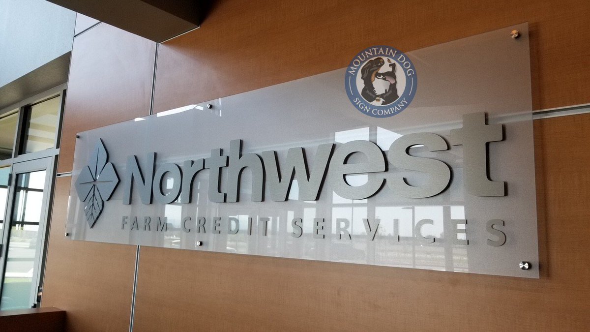 MtDogSignCo's tweet photo. New sign is up in Pasco! Frosted acrylic panel with brushed aluminum dimensional letters/logo, installed with stand-off mounting hardware. #logosignage #functionalcanbefun #jacklovessigns https://t.co/43y93A5G59