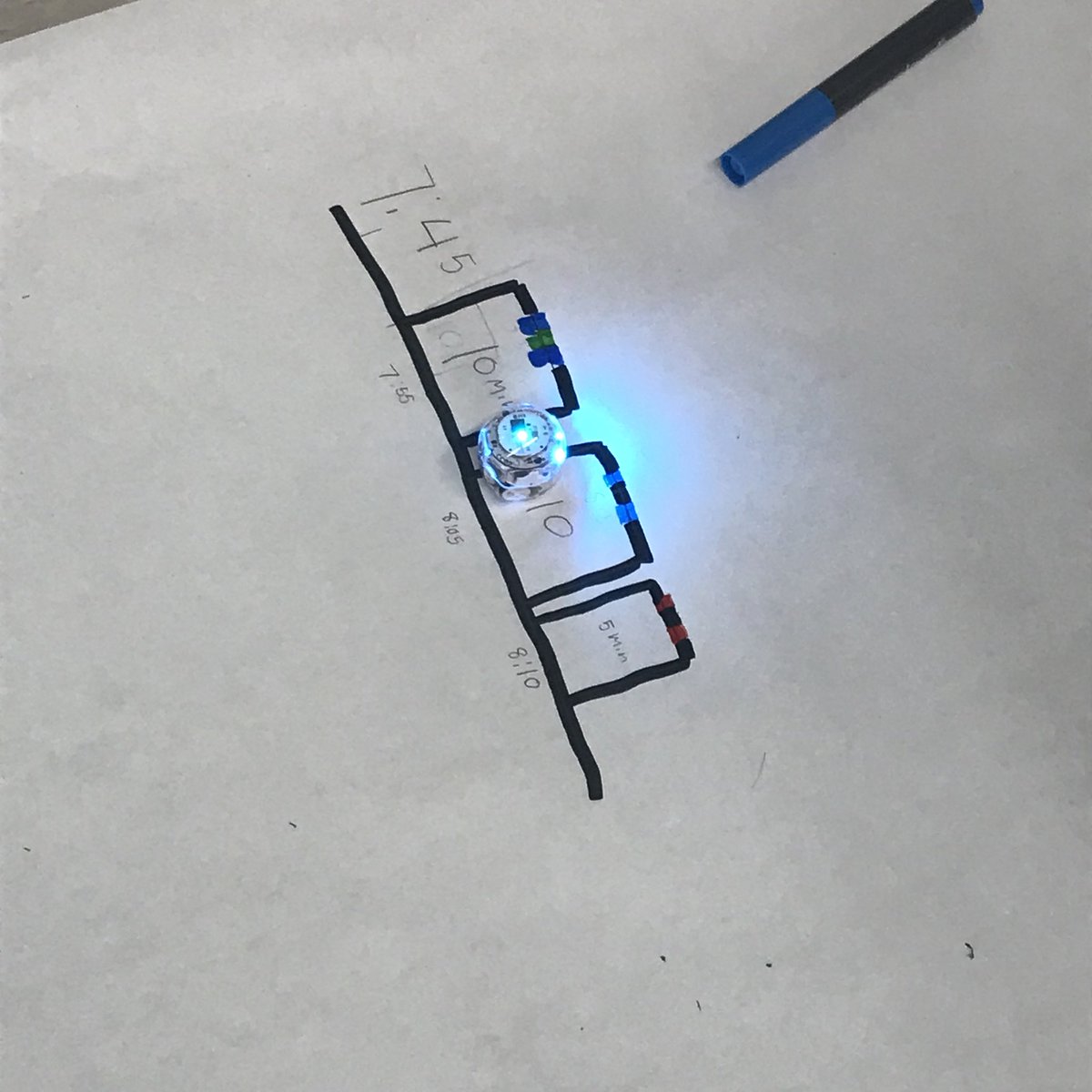 Learning elapsed time with Ozobots!! #ozobot #learningisfun #BASDPride