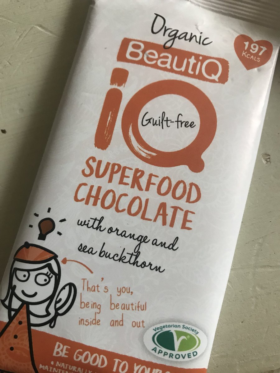 Beautiful superfood vegan Chocolate from <a href="/iQchocolate/">iQ Chocolate</a> thank you so much from <a href="/PeterEgan6/">Peter Egan</a> and I 💚💚💚