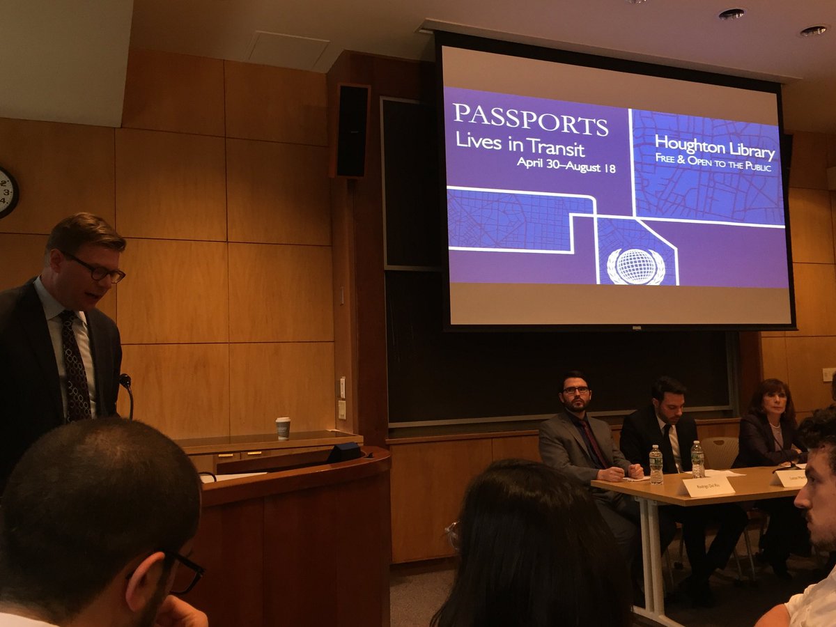 jaytiesse's tweet photo. Opening of Rodrigo del Rio and Lucas Mertehikian’s PASSPORTS exhibition Houghton Library @metalabharvard https://t.co/JLx4D1815a