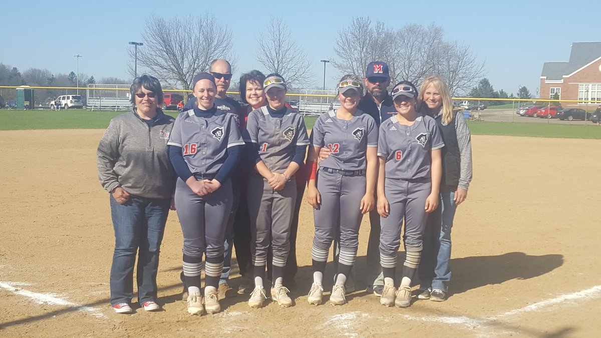 maloneathletics's tweet photo. Congrats to @MaloneUSoftball Seniors Anna Myers, Shelby Hulin, Ashley Beck and Emily Beck, who were each honored following game one of today's doubleheader! https://t.co/VSdEgnmOXR