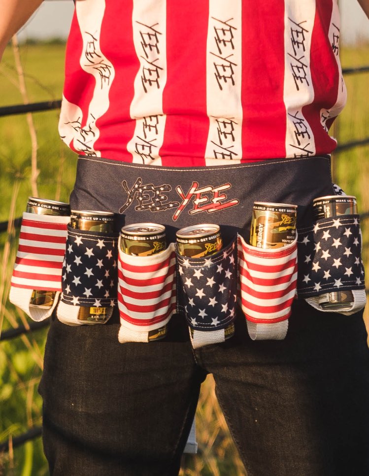 EarlDibblesJr's tweet photo. RT if you'd wear one! 

New Yee Yee beer belt is up at https://t.co/pwJU1fBj8U https://t.co/bxgwfgLMcc