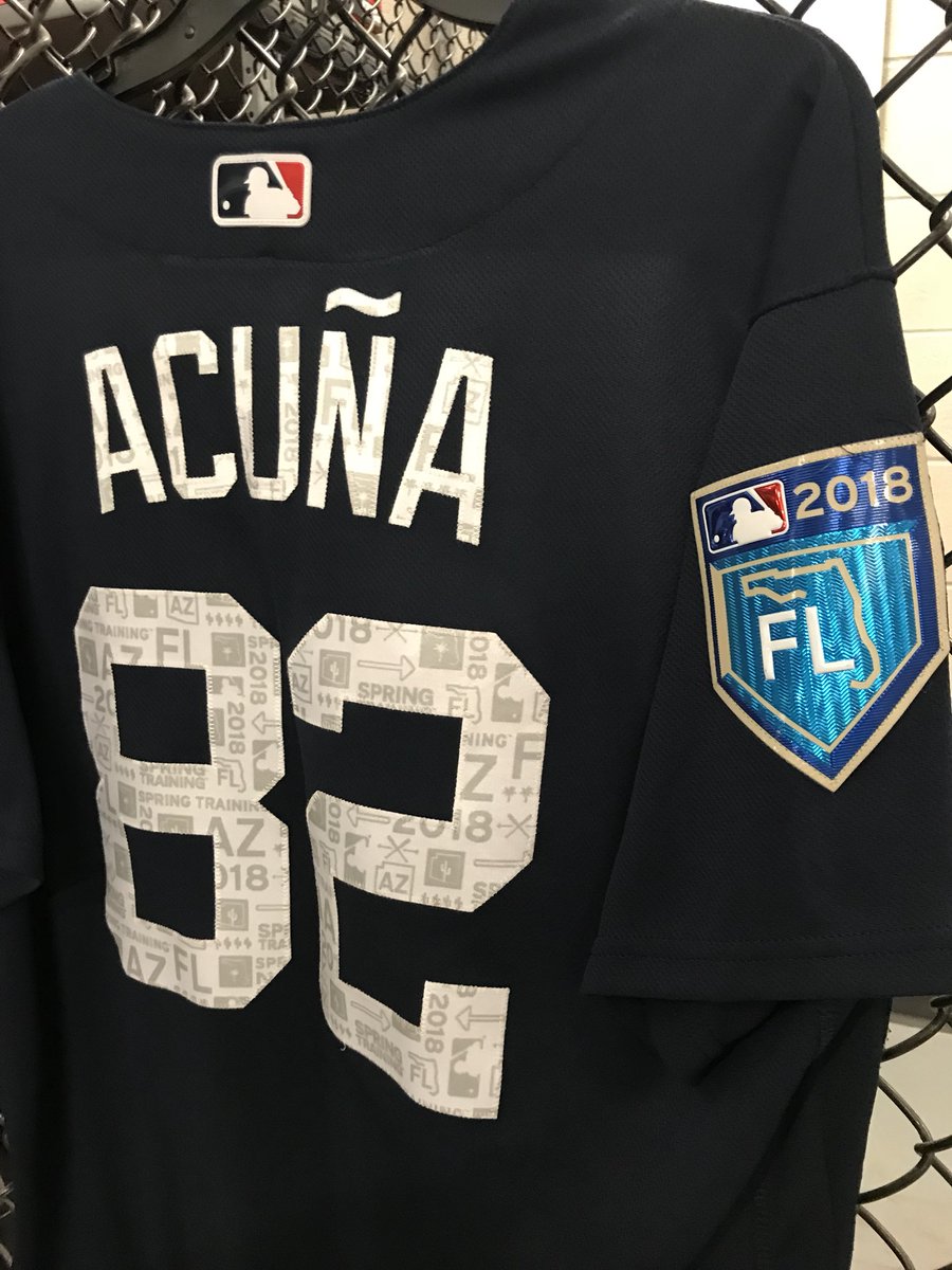 braves spring training jersey