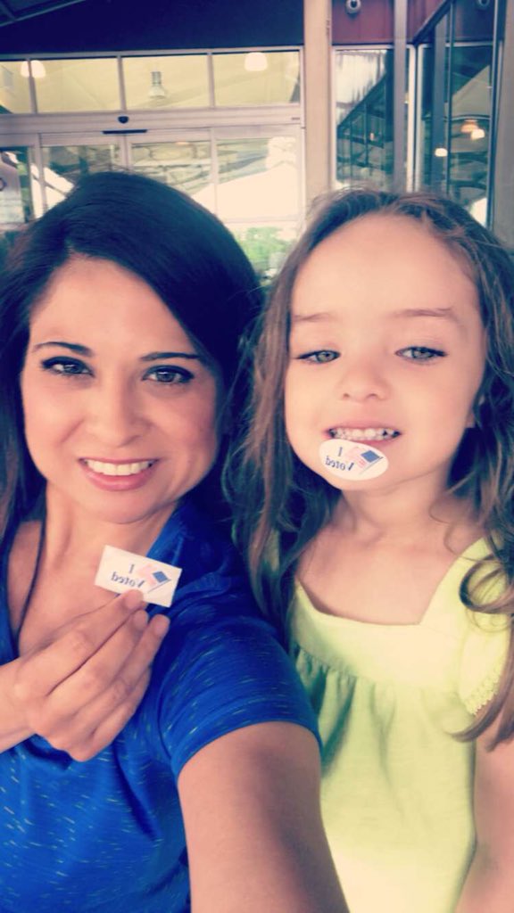 BelindaKypuros's tweet photo. This silly girl felt well enough after her doctor’s appt to go vote with me. #takeyourchildrentogovote #futurevoter @NISD @NISDJay @NISDWWT @JohnJayPepsquad @NISDJaySEA https://t.co/6bAQJl1NxD