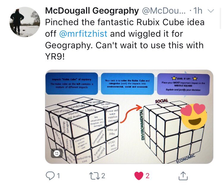 mrfitzhist's tweet photo. Brilliant way to end the day seeing that your small idea is being used and adapted for bigger and better things. Amazing! ✅💡🙌🏼#historyteacher #EduTwitter https://t.co/DszYOCYNNo