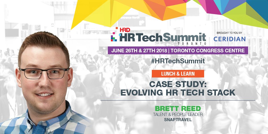 HRTechSummit's tweet image. How can your company benefit from the evolution of #HRTechStack? Find out all about it in a talk by Brett Reed, Talent &amp;amp; People Leader at @snaptravel, at the upcoming #HRTechSummit in Toronto bit.ly/2I0Tffj

#SpeakerSpotlight #HRTech