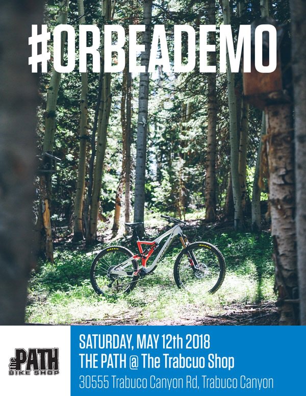 ThePathBikeShop's tweet photo. Orbea Bicycles, the newest brand of bikes to our shop! We’re stoked to have them here, don’t miss this demo day. @orbea #orbeademo #thepathbikeshop https://t.co/gdCt8Q59FE