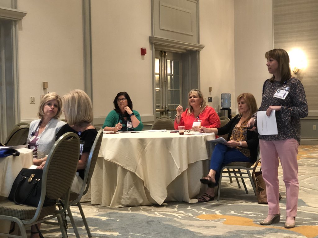 GlennaEWyatt's tweet photo. @ocpspds Developing, Empowering and Retaining Teachers happening now! Great dialogue across districts on what is going well and what areas need attention! @FASDPL #fasdsf18 @ocpsPDCP @mandybOCPS https://t.co/t6y7JEGg81