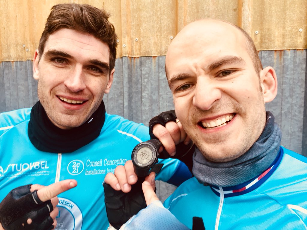 Challenge_BEI's tweet photo. #EnDirect @Challenge_BEI Nos premiers 200km 😜 pour les #ourfirst100years de #BOCCARD. #happybirthdayboccard 🎉🎊 https://t.co/pLjEND9YD8