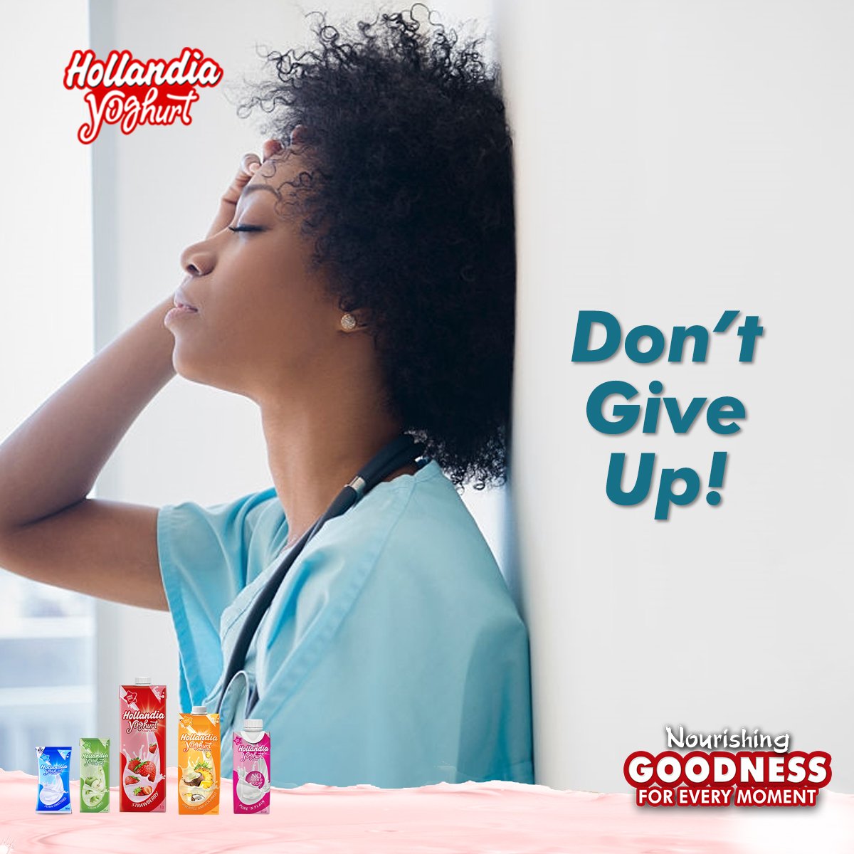 hollandia_ng's tweet photo. Don’t give up for any reason. You didn’t survive yesterday to give up today. 
#JustWhatYouNeed #MyPackOfNourishment  #AllRoundYou 
#HollandiaYoghurt https://t.co/hzg4CcKqS4