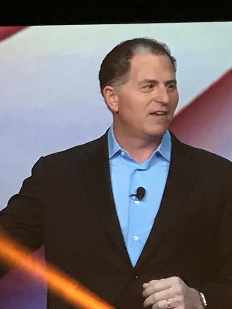 Michael Dell at Dell Technology World. Amazing opportunities! #DellTechWorld