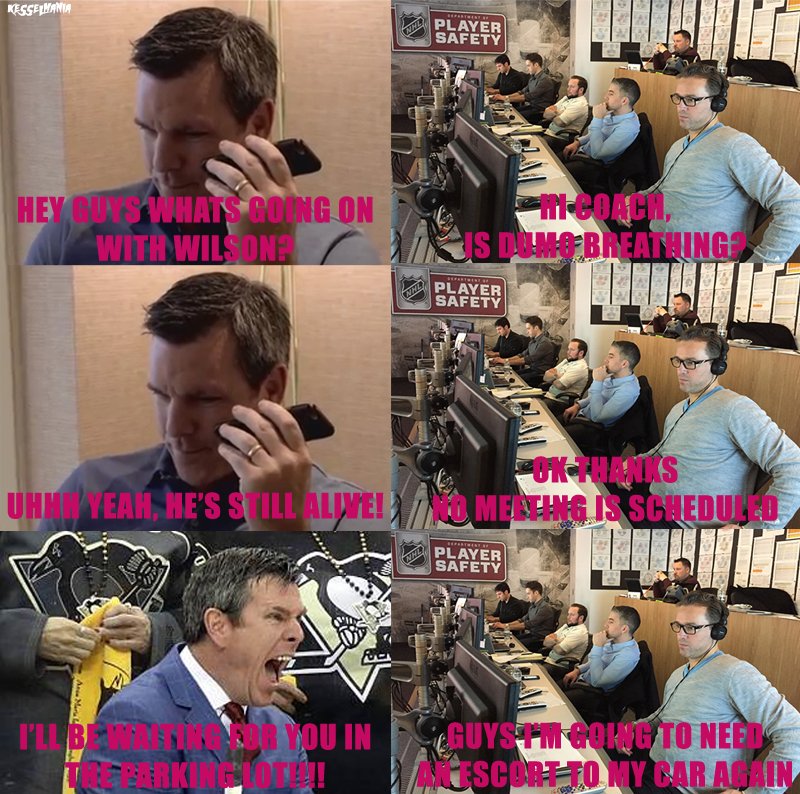 StoneColdSid's tweet photo. Exclusive phone transcripts from NHL Player Safety Today... https://t.co/wCV4ifshCq